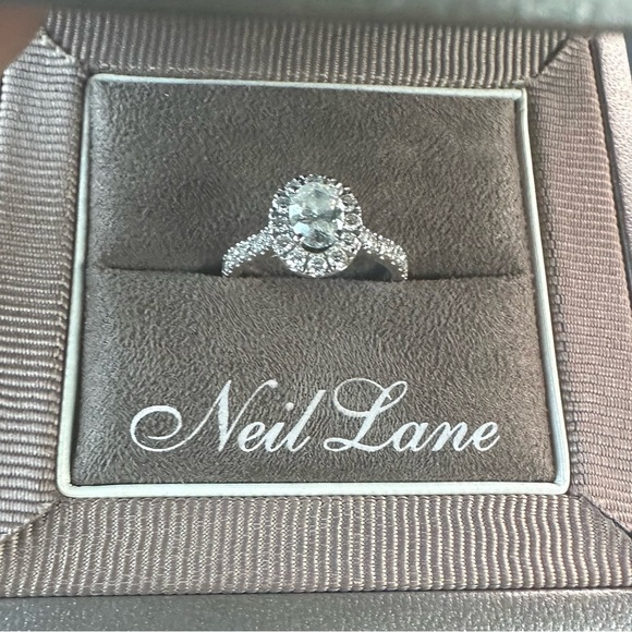 Neil Lane Silver Diamond Ring - Picture 2 of 4